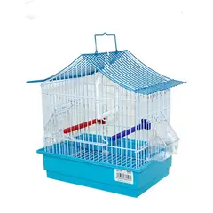 GENERICO - JAULA TRANSPORTADORA AVES PEQUEÑAS MOD 225 celeste