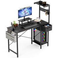 Escritorio Metal Oficina Doble Tablero con bolsillo 120×120×50CM