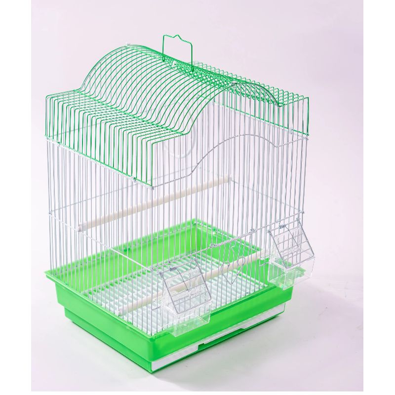 GENERICO - JAULA PARA  AVES PEQUEÑAS MOD 103 VERDE.