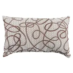 ELIZABETH PEPER - Funda Cojin Decorativo Diseño Cordon Café 60x40.