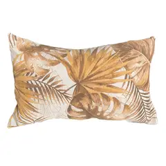 ELIZABETH PEPER - Cojin Decorativo Diseño Monstera Otoño 50x30 Relleno.