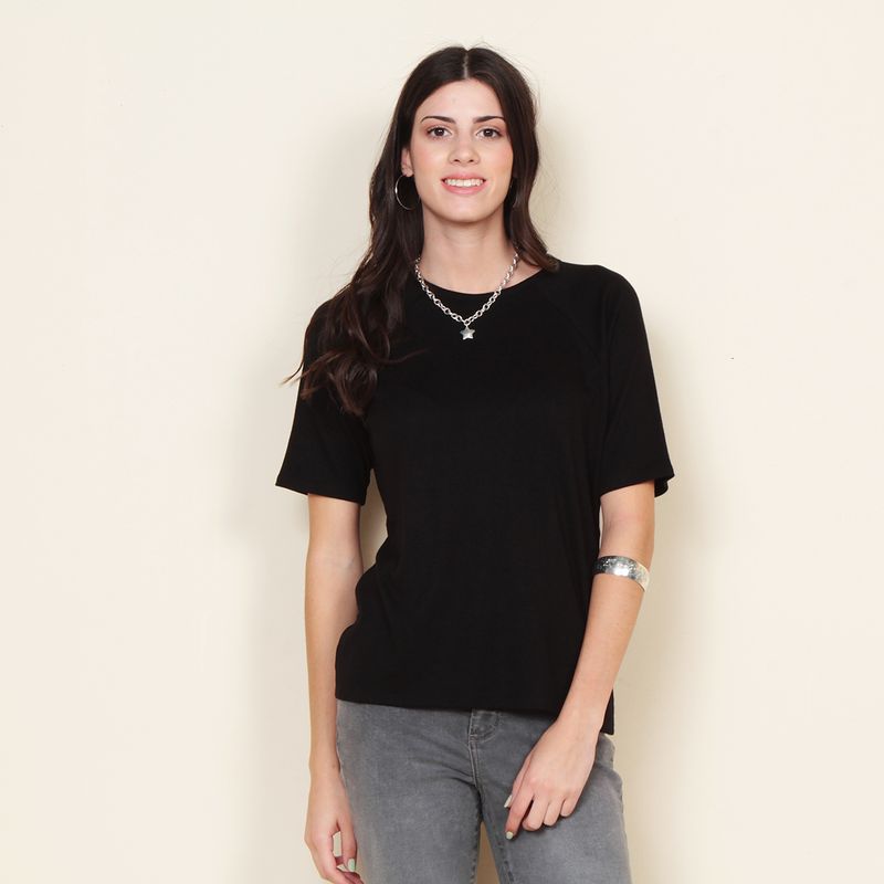 WADOS - POLERA MANGA CORTA SOLIDO ESCOTE REDONDO
