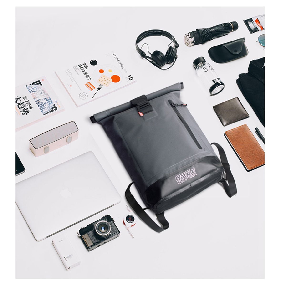 OSAH DRYPAK - Mochila Urbana 20 Litros Gris Laptop