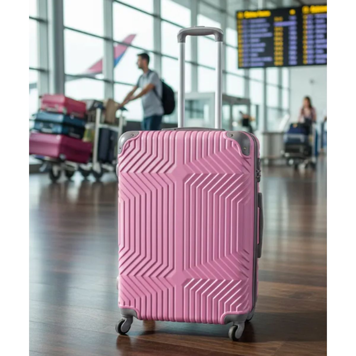 GENERICO - Maleta Grande Bodega 23 kg Rosa pastel