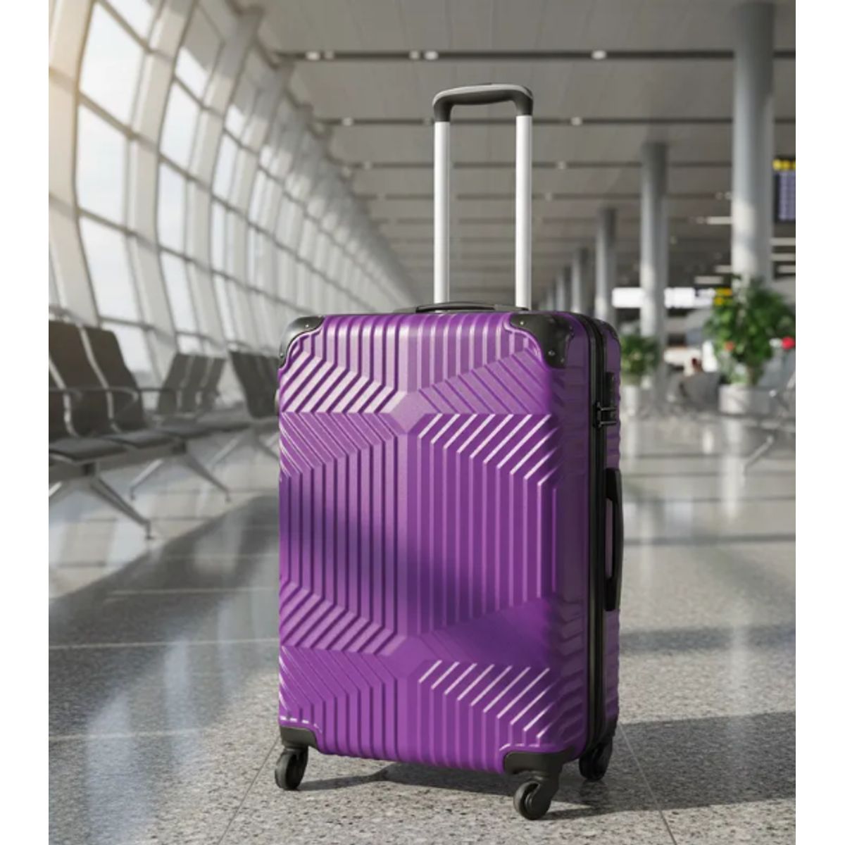 GENERICO - Maleta Grande Bodega 23 kg Morado