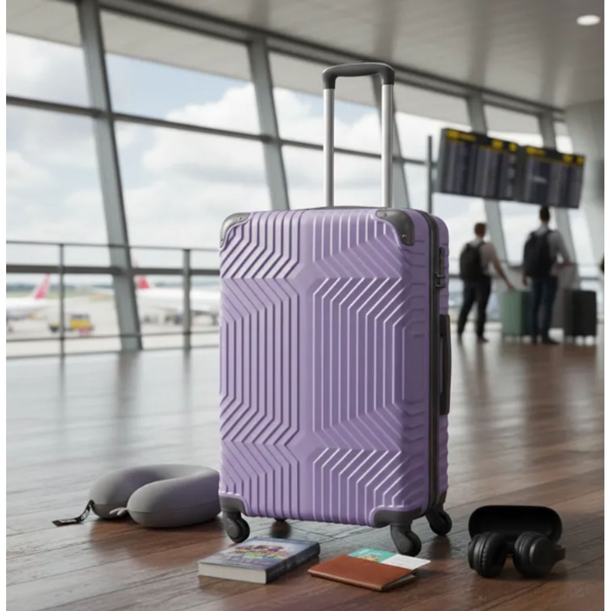 GENERICO - Maleta Grande Bodega 23 kg Lila