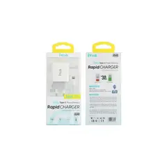 GENERICO - Cargador Carga Rápida 18w + Cable Para iPhone Ivon