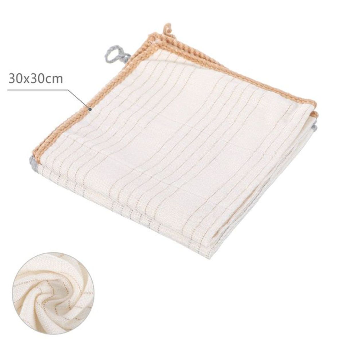 OEM - Pack De 6 Paños Cocina Algodon Grueso Sin Fleco 30x30cm