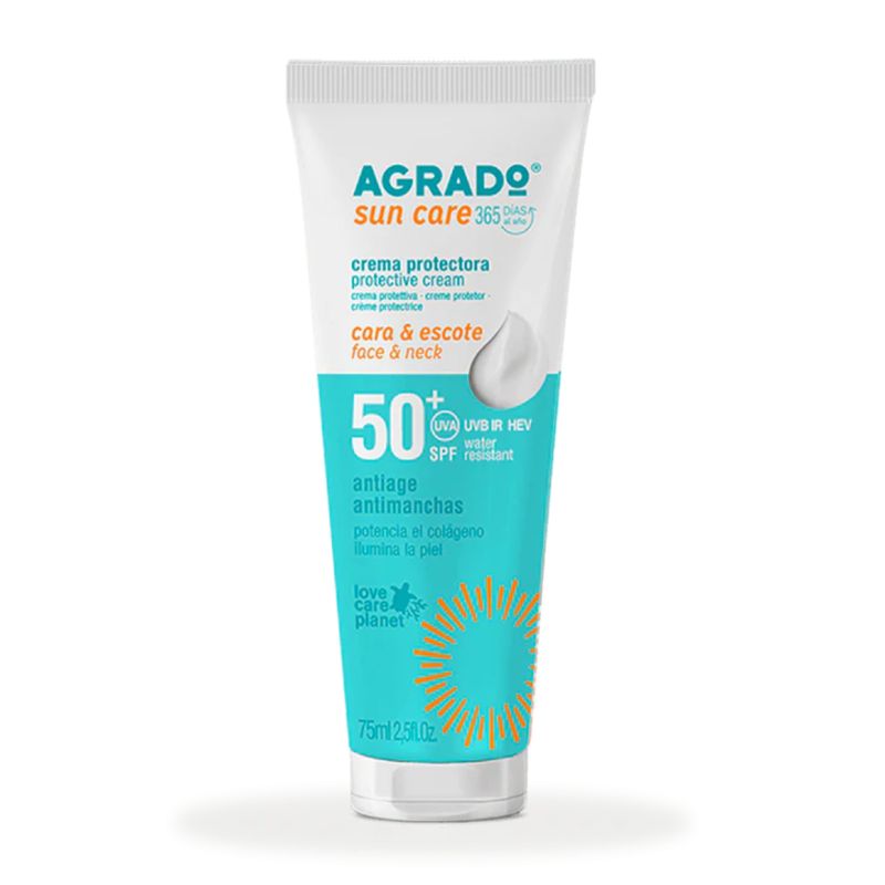 AGRADO - Crema Protectora Facial SPF50+ Agrado