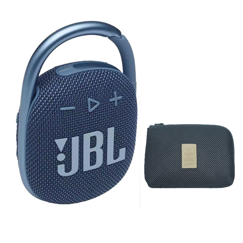 JBL - Parlante Bluetooth JBL Clip 4 Azul y Estuchen