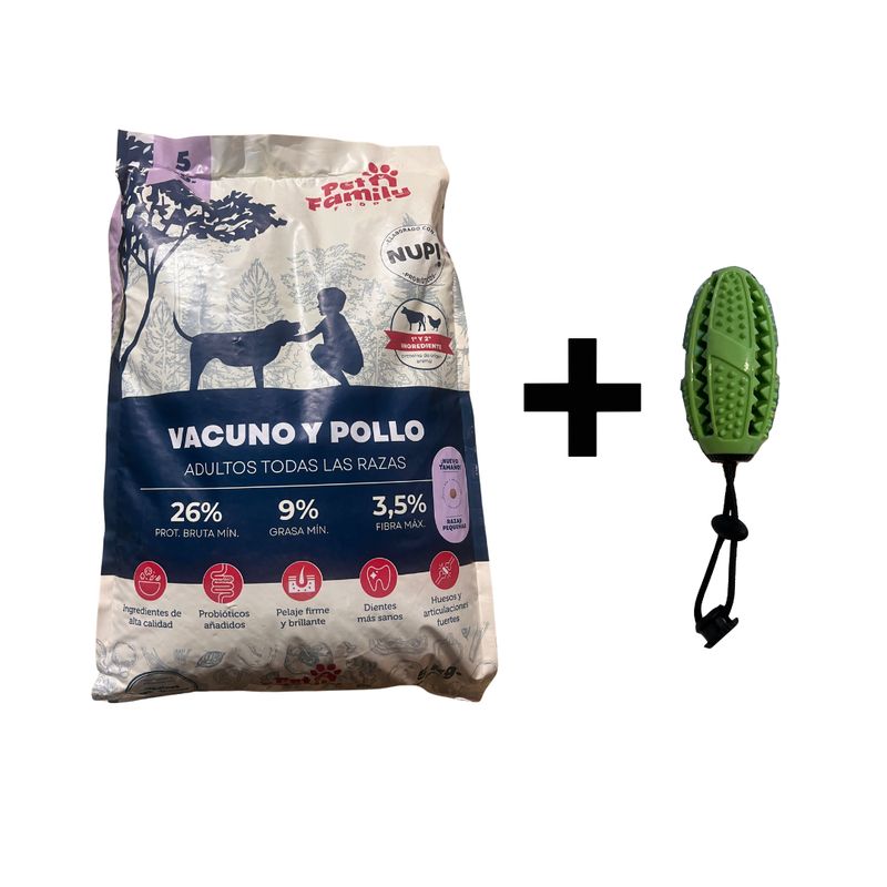 GENERICO - ALIMENTO PERRO RAZA PEQUEÑA ADULTO 5KG CON REGALO