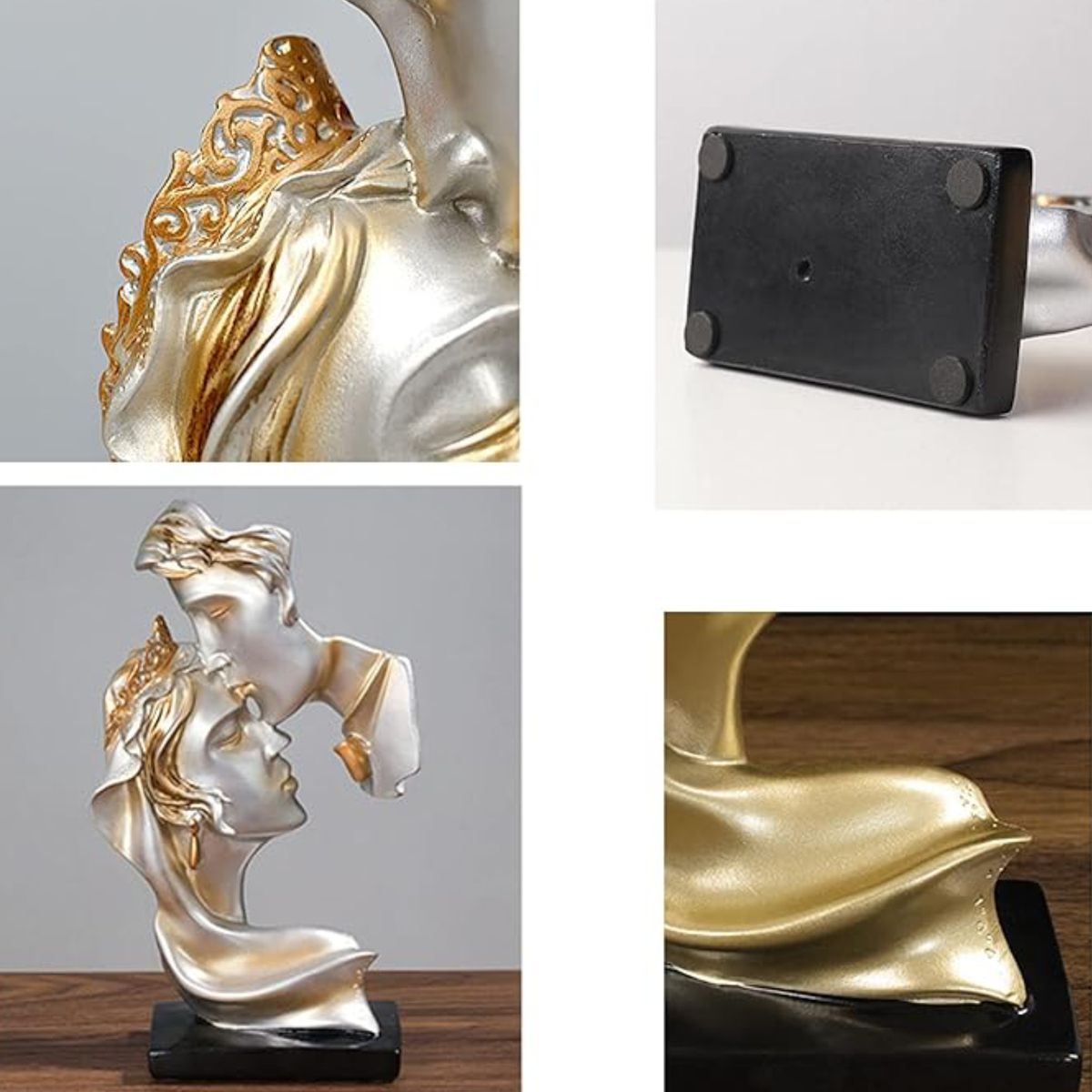 GENERICO - Escultura para parejas Sincero decoración romántica Dorado