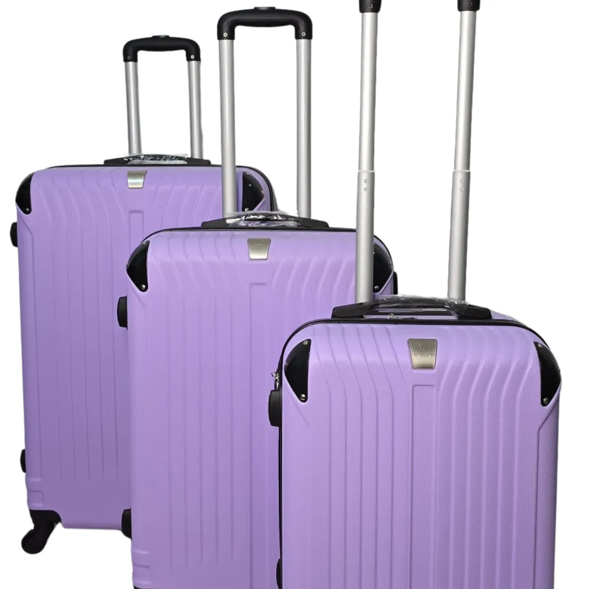 GENERICO - Set 3 Maletas Rigidas Ruedas 360- Lila 28