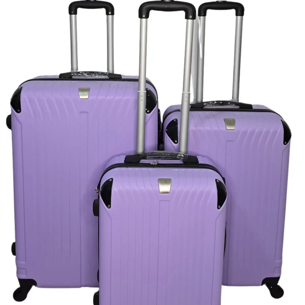 GENERICO - Set 3 Maletas Rigidas Ruedas 360- Lila 28