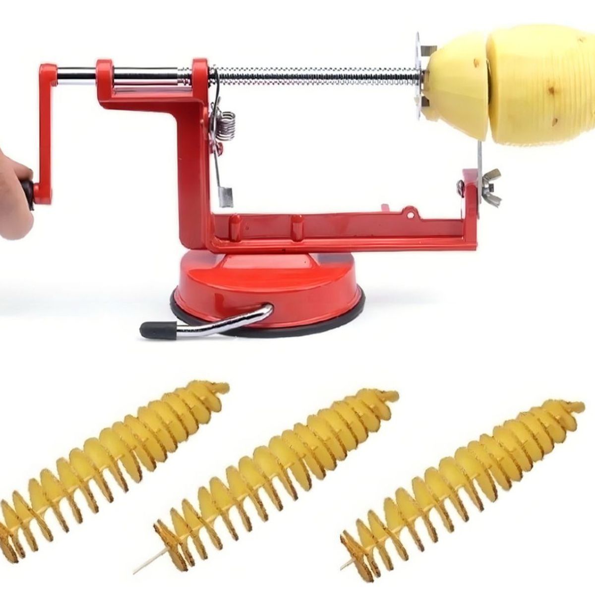 GENERICO - Maquina Cortador Rebanador Espiral De Papas Para Verduras Cocina.