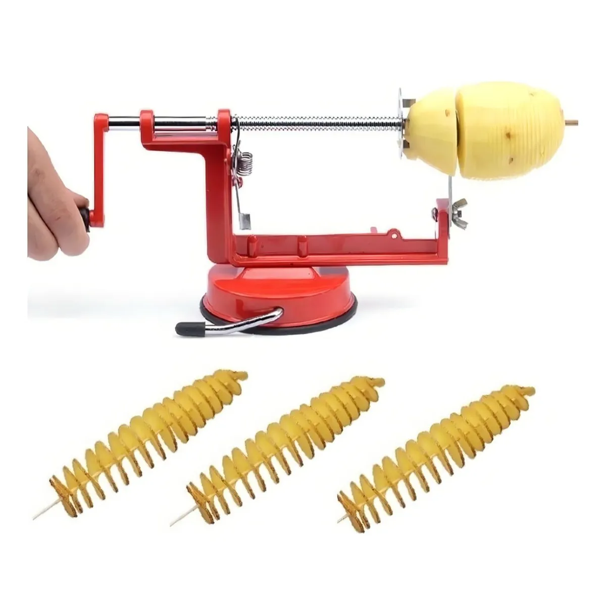 GENERICO - Maquina Cortador Rebanador Espiral De Papas Para Verduras Cocina.