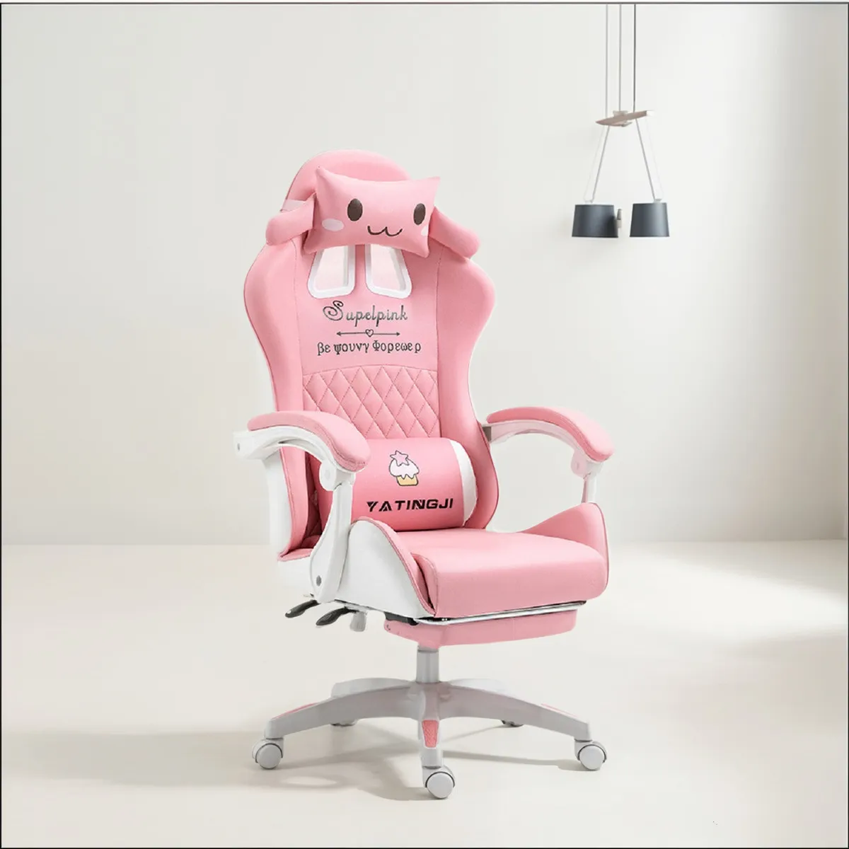 U BUY - Silla Gamer Ergonómica Profesional Con Reposapiés-