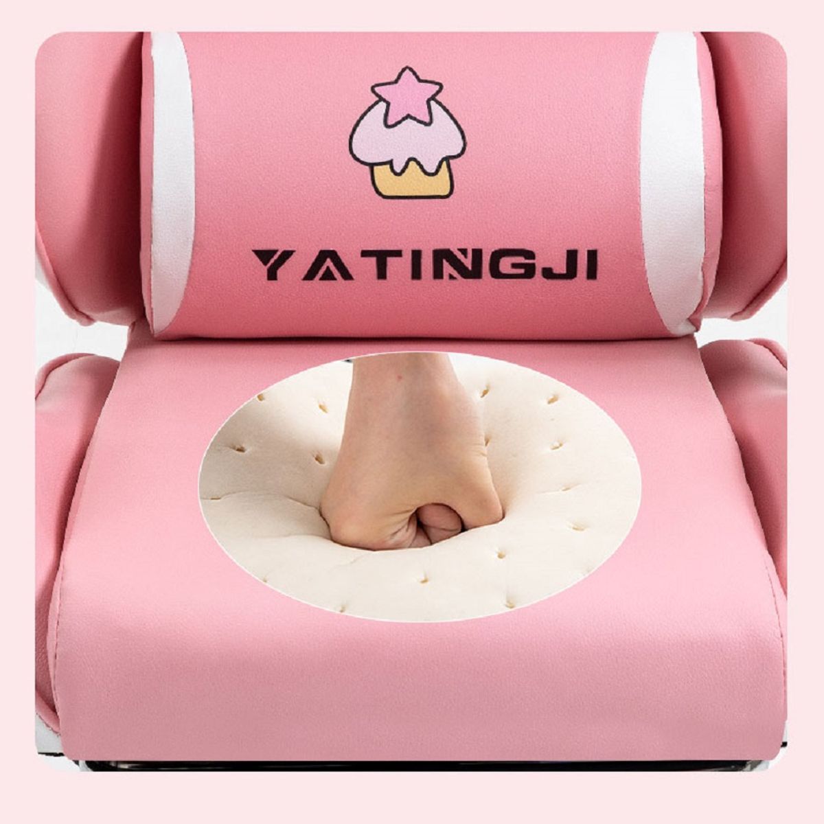 U BUY - Silla Gamer Ergonómica Profesional Con Reposapiés-