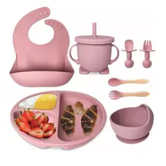 ATLAS - Set De Alimentación De Bebé De Silicona Antideslizante