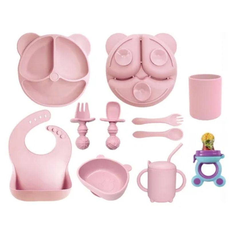 ATLAS - Set De Alimentación Silicona Dividida Con Ventosa