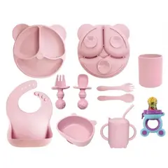 ATLAS - Set De Alimentación Silicona Dividida Con Ventosa
