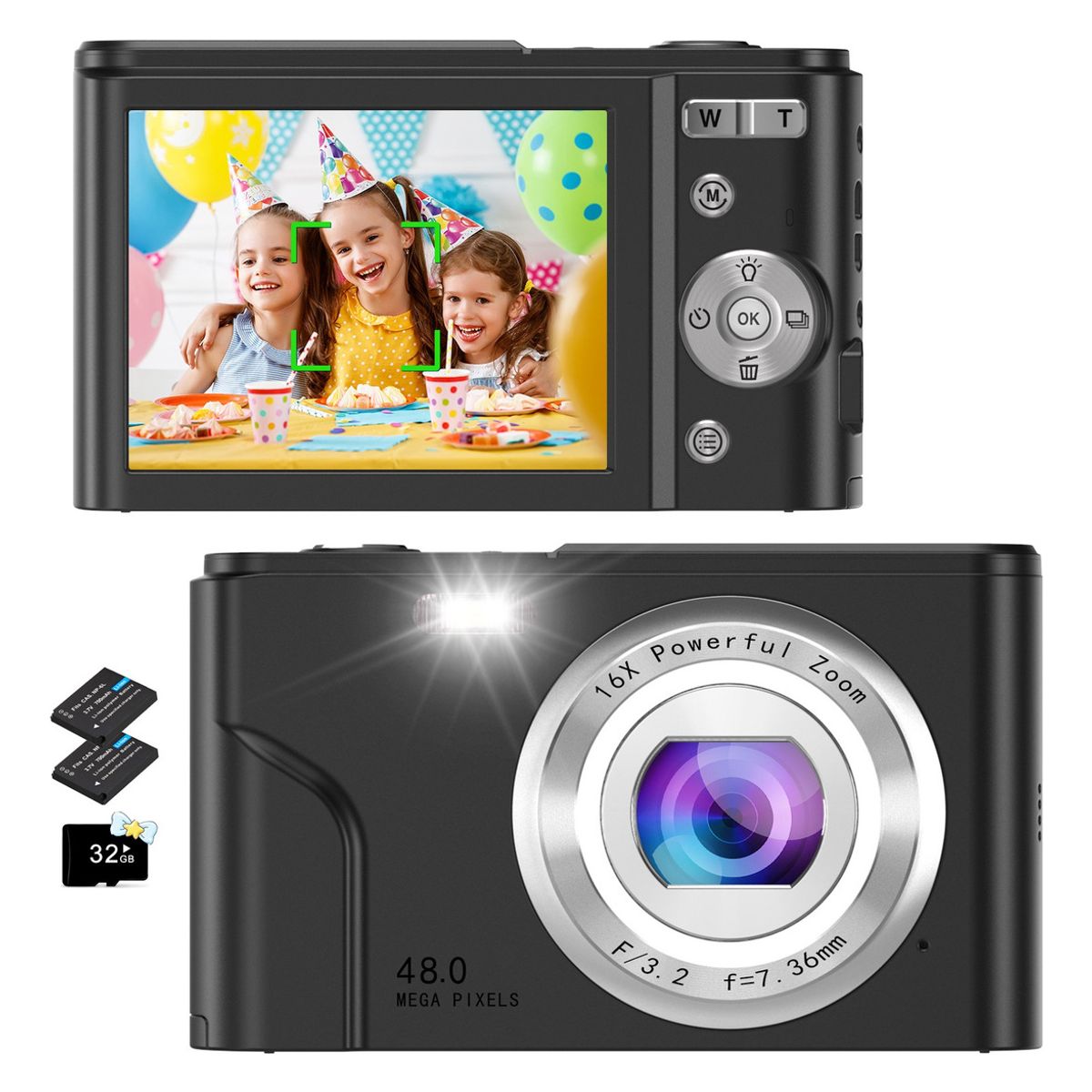 U BUY - Cámara Digital 1080p Fhd Video Audio Webcam Principiante