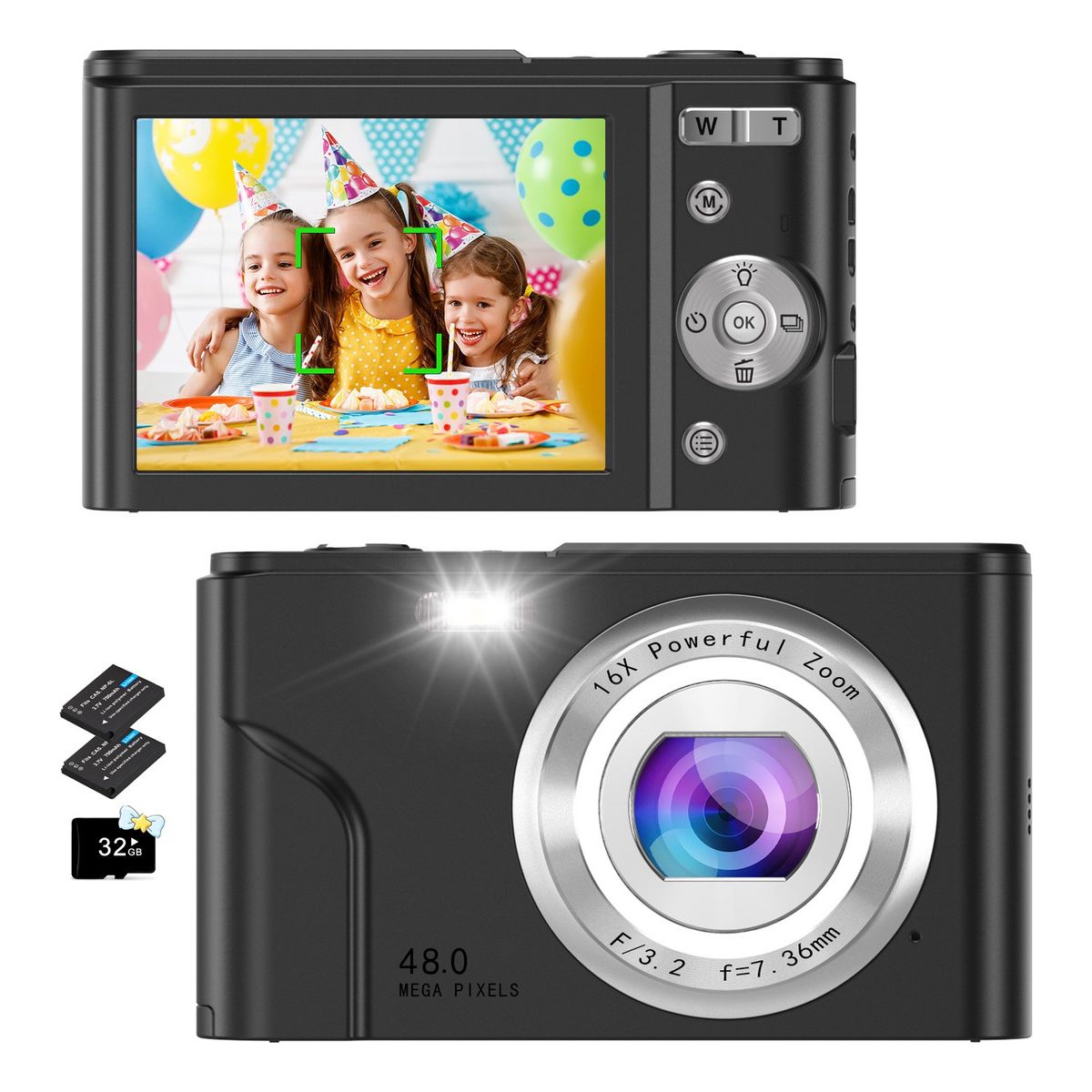 U BUY - Cámara Digital 1080p Fhd Video Audio Webcam Principiante