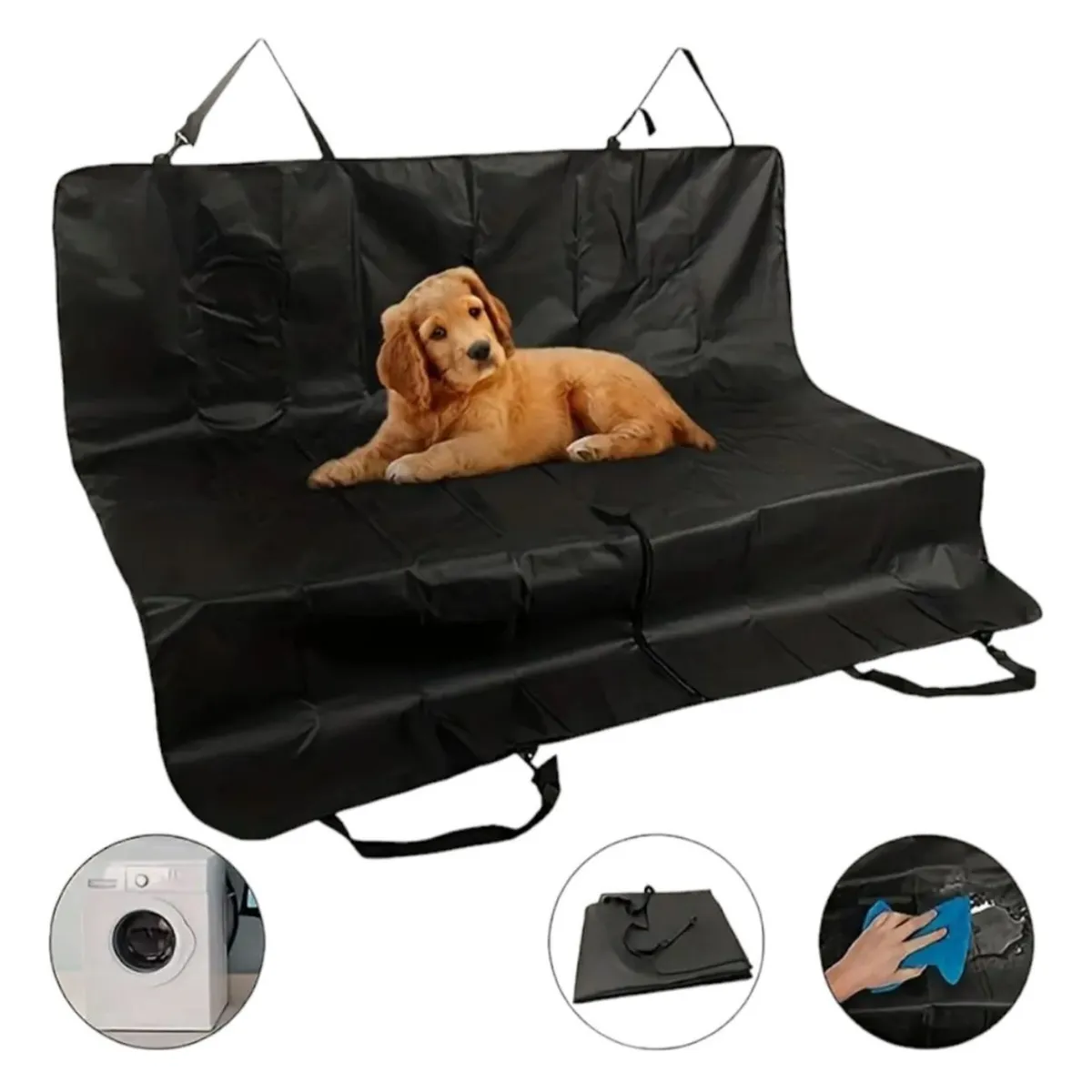 GENERICO - Funda Cubre Asiento Mascotas Auto Cobertor Perro Auto Grande.