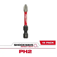 MILWAUKEE - Pack de 15 puntas de impacto Phillips 2″ 48-32-5004.
