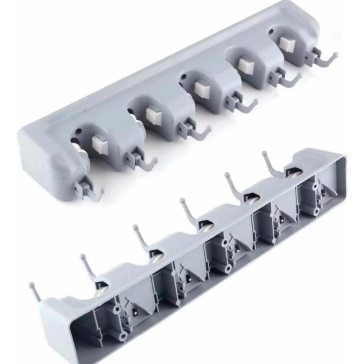 GENERICO - Organizador Soporte De Escobas Y Utiles, 5 Compartimientos