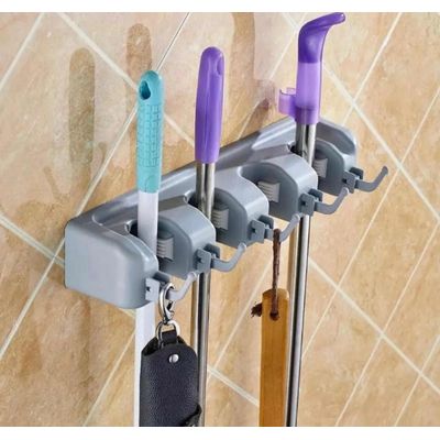 Imagen 2 del producto Organizador Soporte De Escobas Y Utiles, 5 Compartimientos