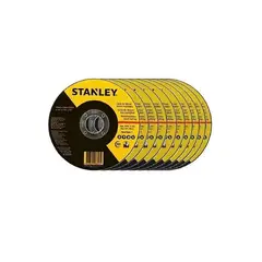 GENERICO - Pack de 25 Discos de Corte 4 12 X 10mm Stanley Amarillo