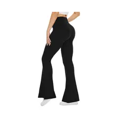 AAYO MODA - Pantalon Flare Pata elefante Mujer Algodon Con Chiporro Invierno