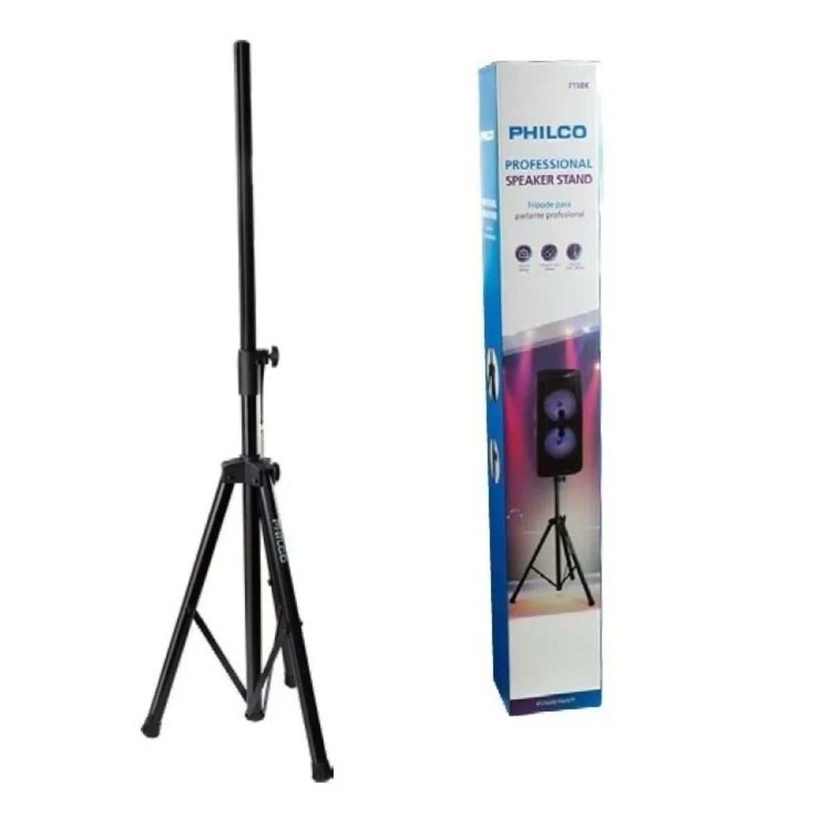 PHILCO - TRIPODE PARA PARLANTE 1.8 MT NEGRO