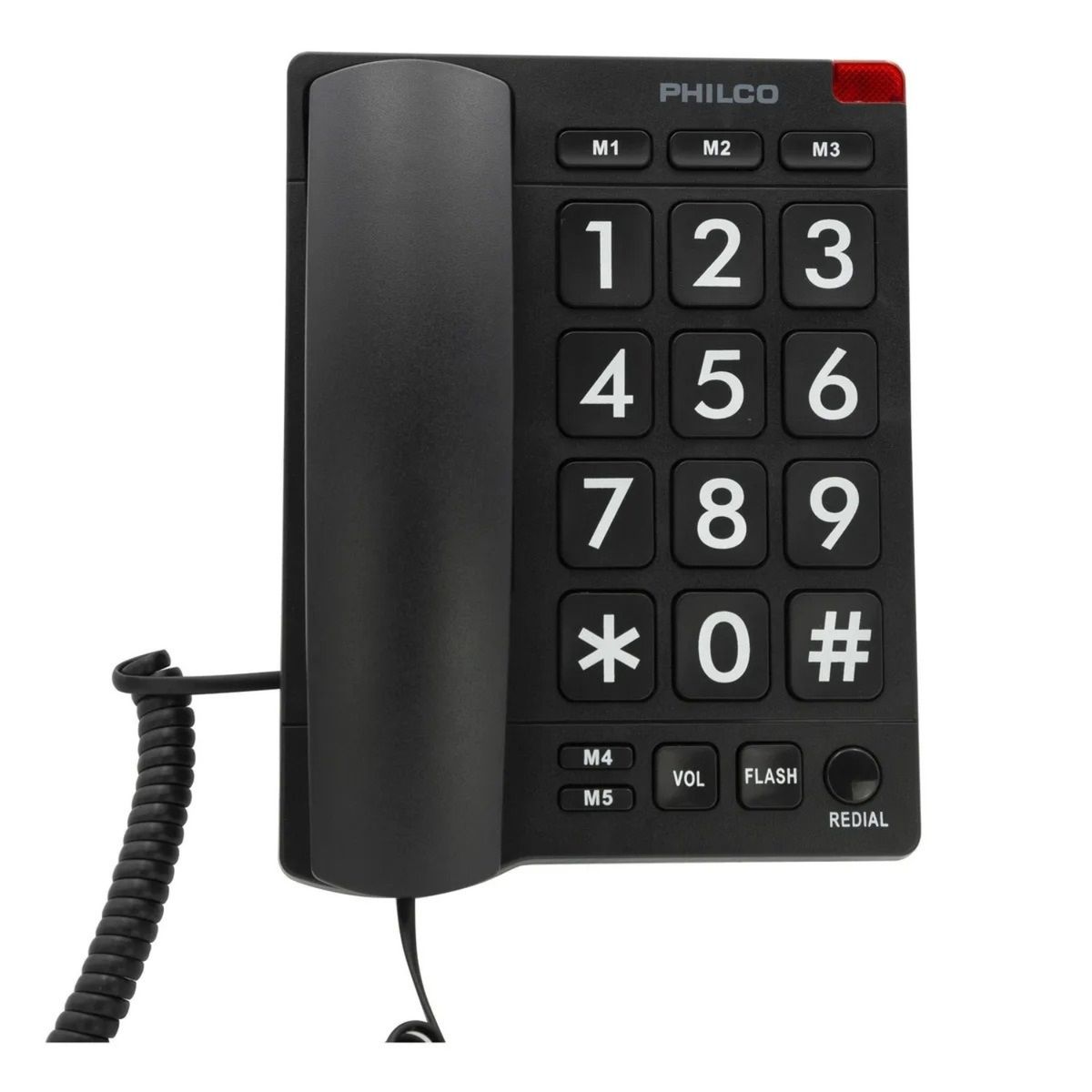 PHILCO - TELEFONO NUMEROS GRANDES PHILCO NEGRO 170BK.