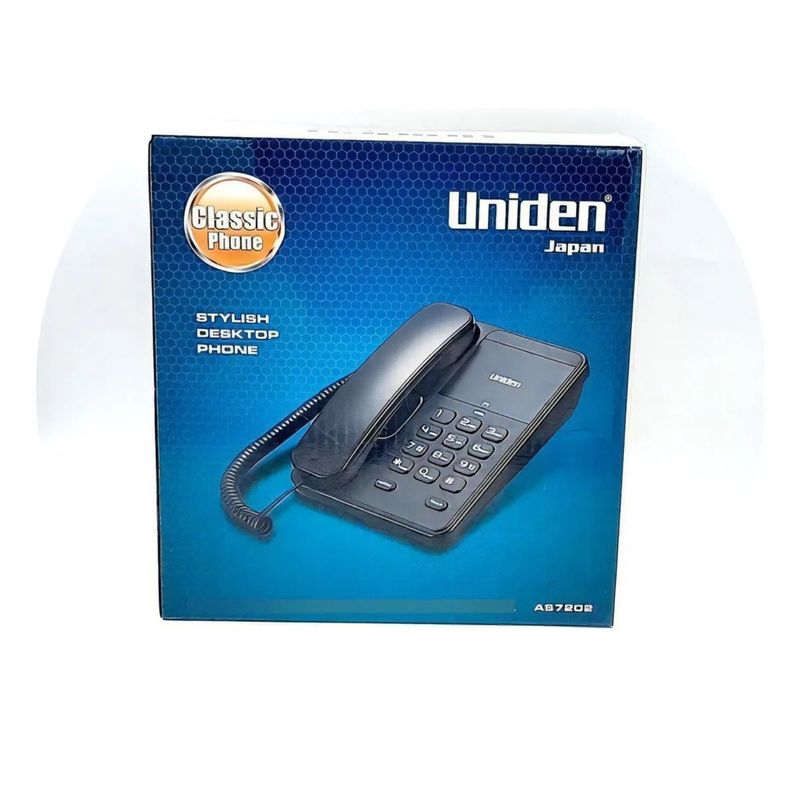 UNIDEN - TELEFONO AS-7202 SOBREMESA UNIDEN NEGRO.