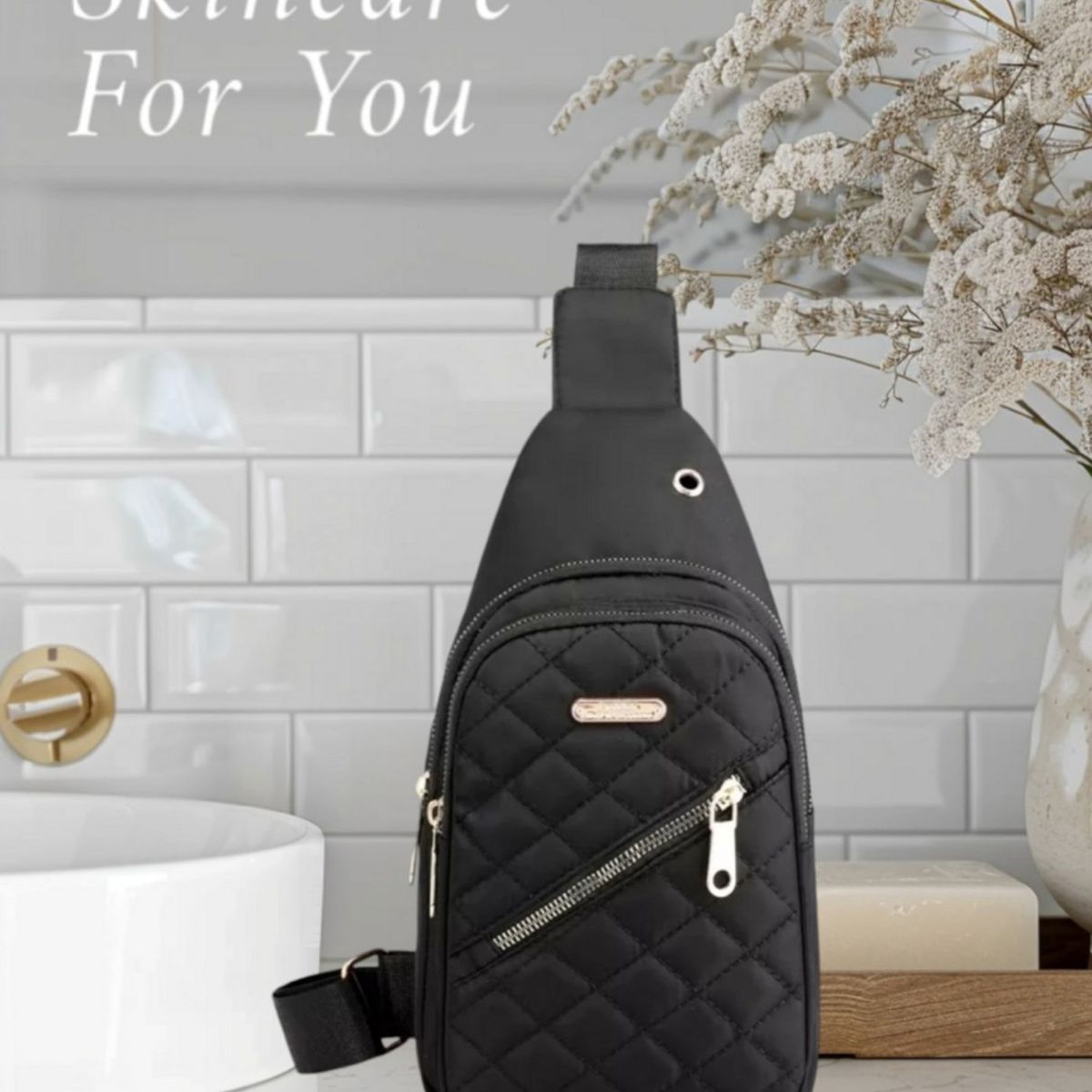 GENERICO - Bolso Cruzado Banano Para Mujer Gran Capacidad