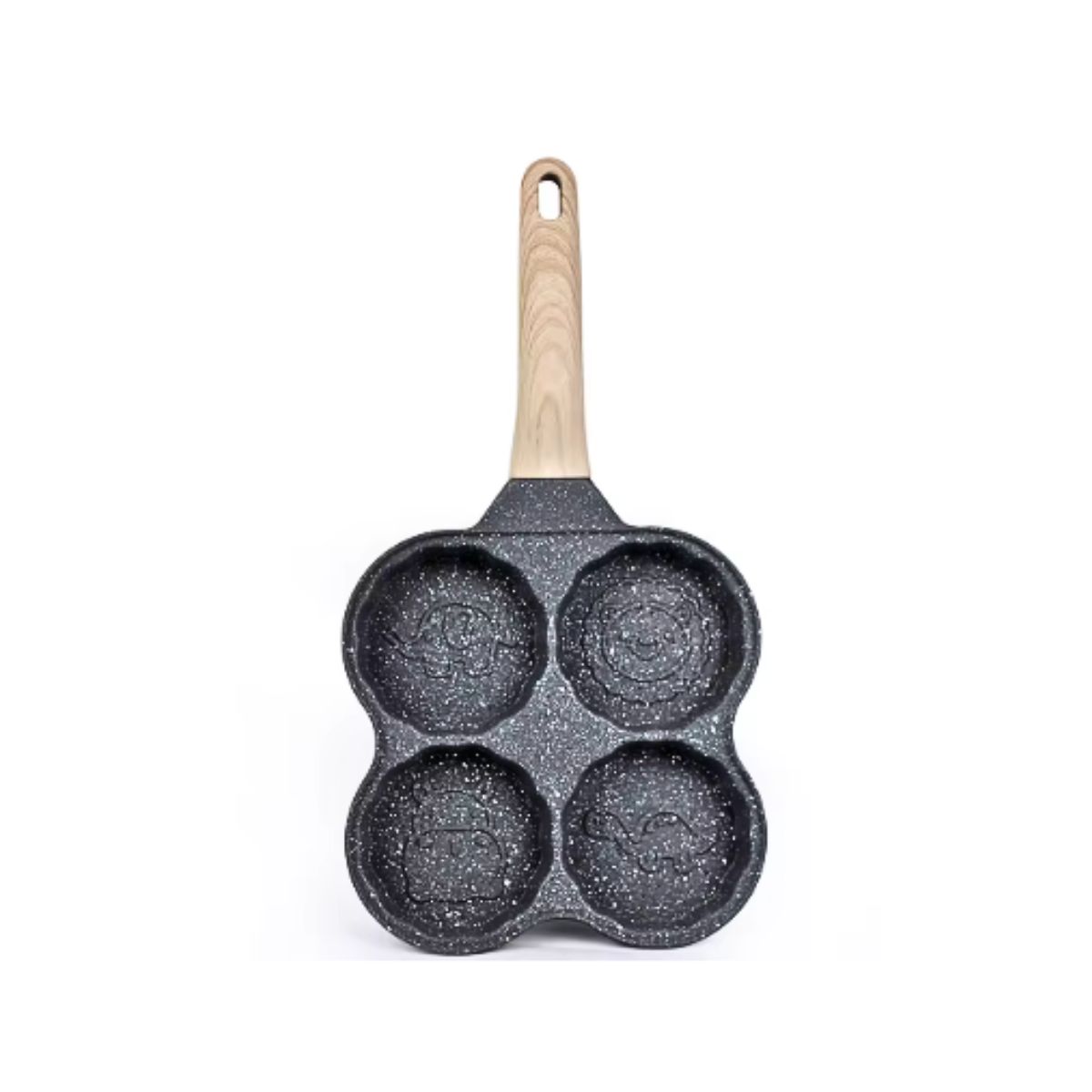 GENERICO - Sartén 4 Divisiones Huevos Hamburguesas Hot Cake Con Diseños