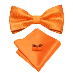 SN SONEC - Corbatin Seda Hombre Paño y colleras Set humita regalo formal Pajarita