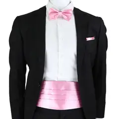 SN SONEC - Set faja formal ajustable poliester corbatin y paño para matrimonio