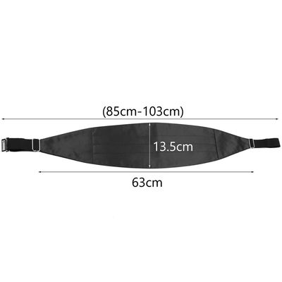 Imagen 2 del producto Set faja formal ajustable poliester corbatin y paño para matrimonio