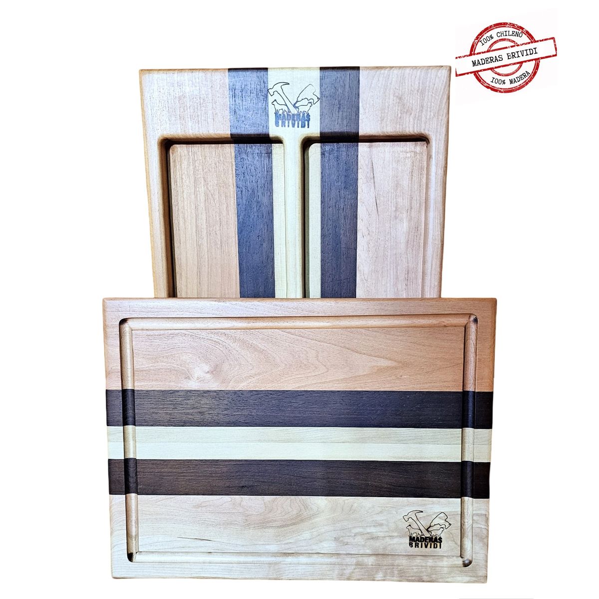 GENERICO - Pack de Tablas de Madera Nativa con Estilo Chileno