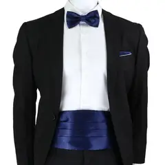 SN SONEC - Set faja formal ajustable poliester corbatin y paño para matrimonio