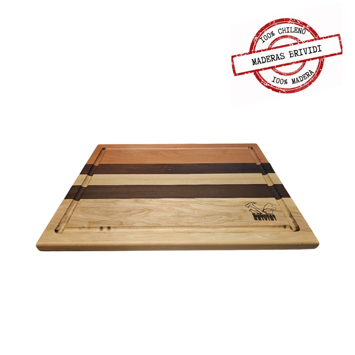 GENERICO - Regalo Auténtico Chileno Tabla de Picar Artesanal en Madera Nativa