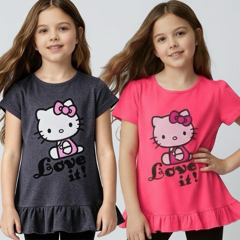 HELLO KITTY - Pack 2 Poleras Niña Hello Kitty
