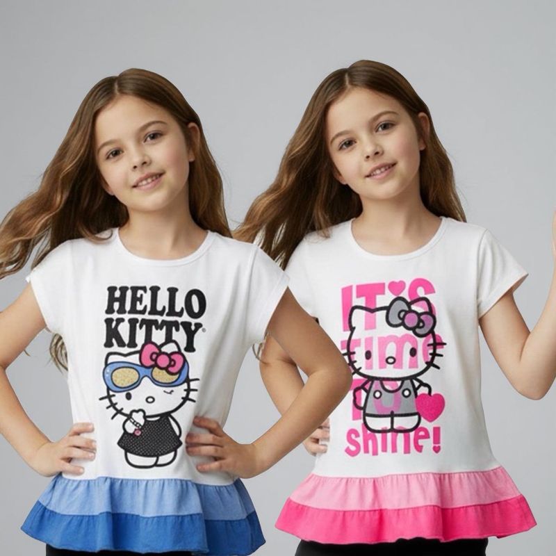 HELLO KITTY - Pack 2 Poleras Niña Hello Kitty