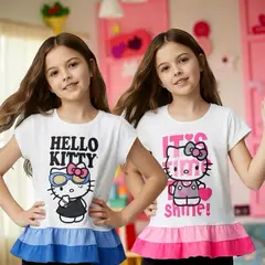HELLO KITTY - Pack 2 Poleras Niña