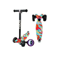 GENERICO - Scooter Monopatin Many Colors Regulable Rueda Led Colors