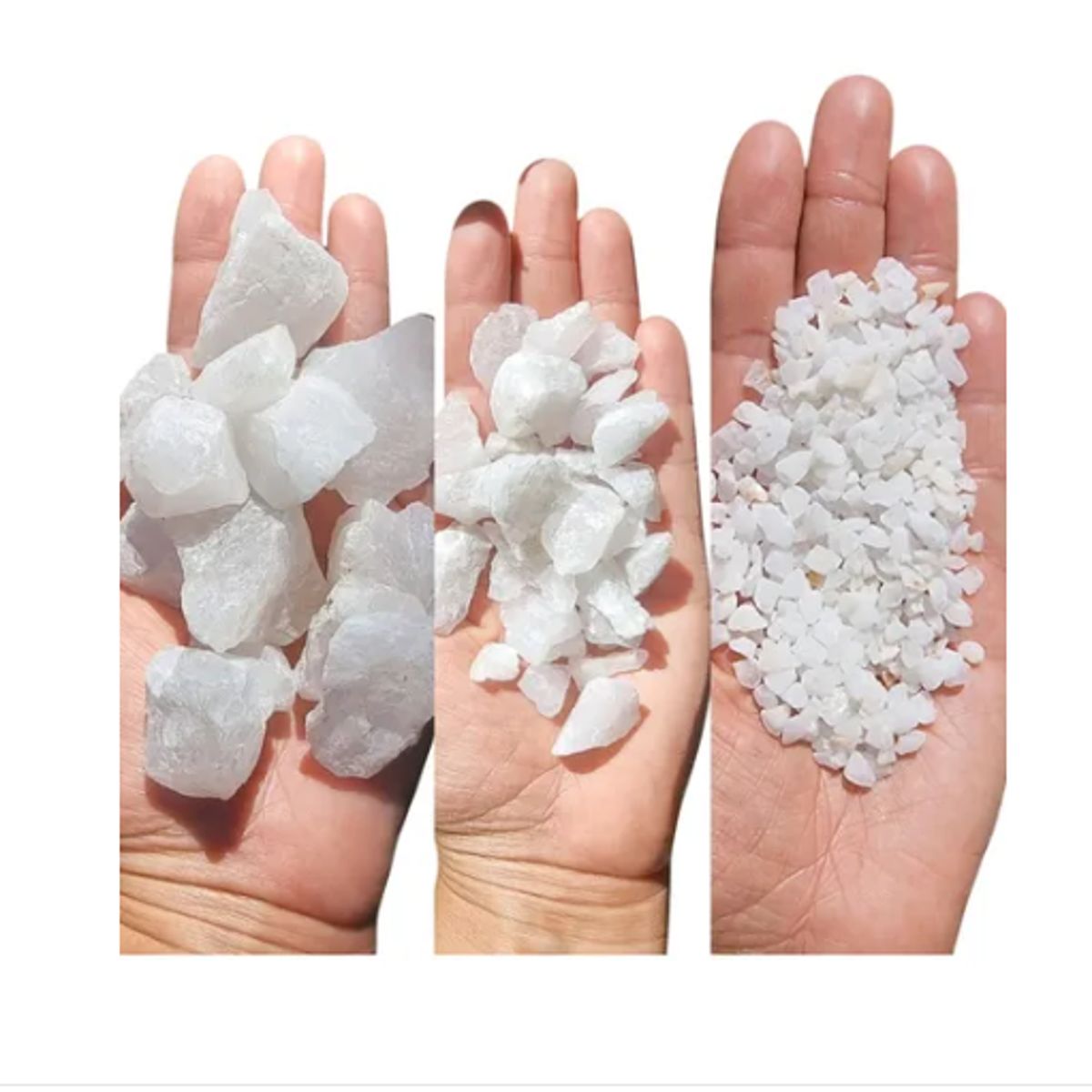 Pack Cuarzo Blanco 3 Kg. Variedad De Tamaños, marca GENERICO - Foto Principal