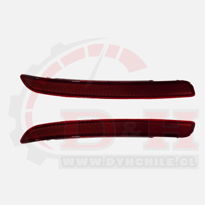 GENERICO - Par Reflectante Traseros Compatible Kia Rio 4 2011-2015 /1w0